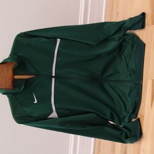 XL green Nike track suit zip up top